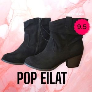 🏷Pop Eilat Black Suedelike Boots